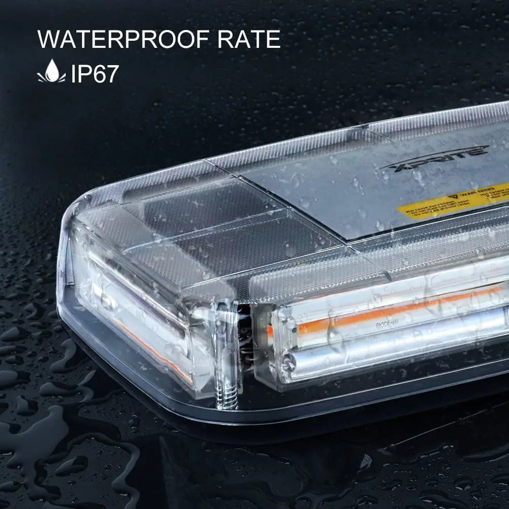 COB LED Rooftop Strobe Beacon Lights Magnetic Base Safety Warning Light Emergency Construction Vehicles Trucks Postal Mail Cars