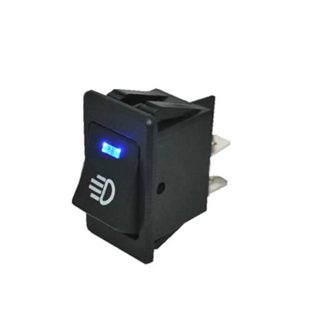 1 Pcs Rocker Switch ASW-17D LED Car Modification Fog Light Switch Warped Plate Boat Headlight 12VDC 35A DPST 4P With LED