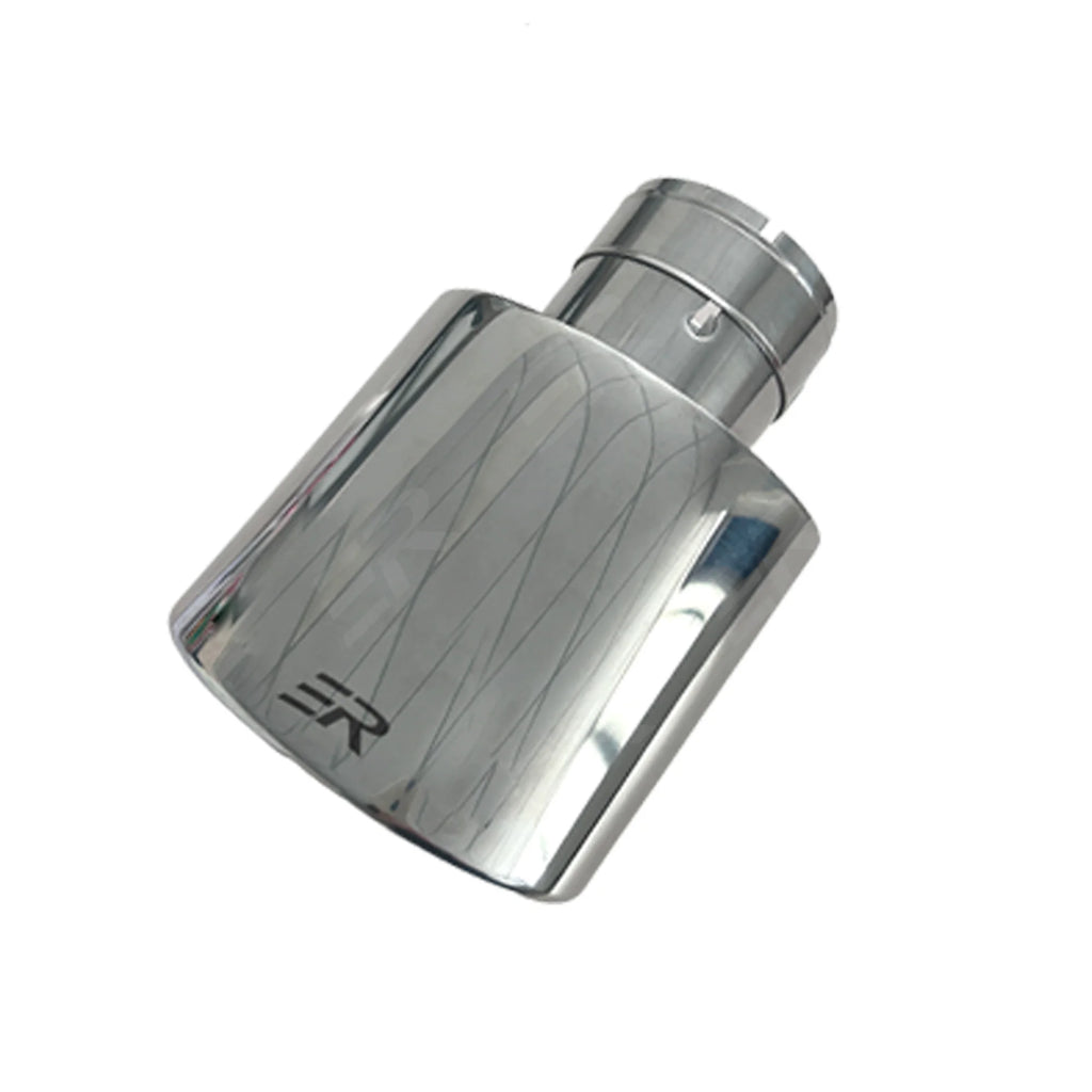 ER Exhaust Tip 304 Stainless Steel Oval Outlet Car Exhaust End Tip Auto Muffler Tail Pipe Accessories For Universal Car