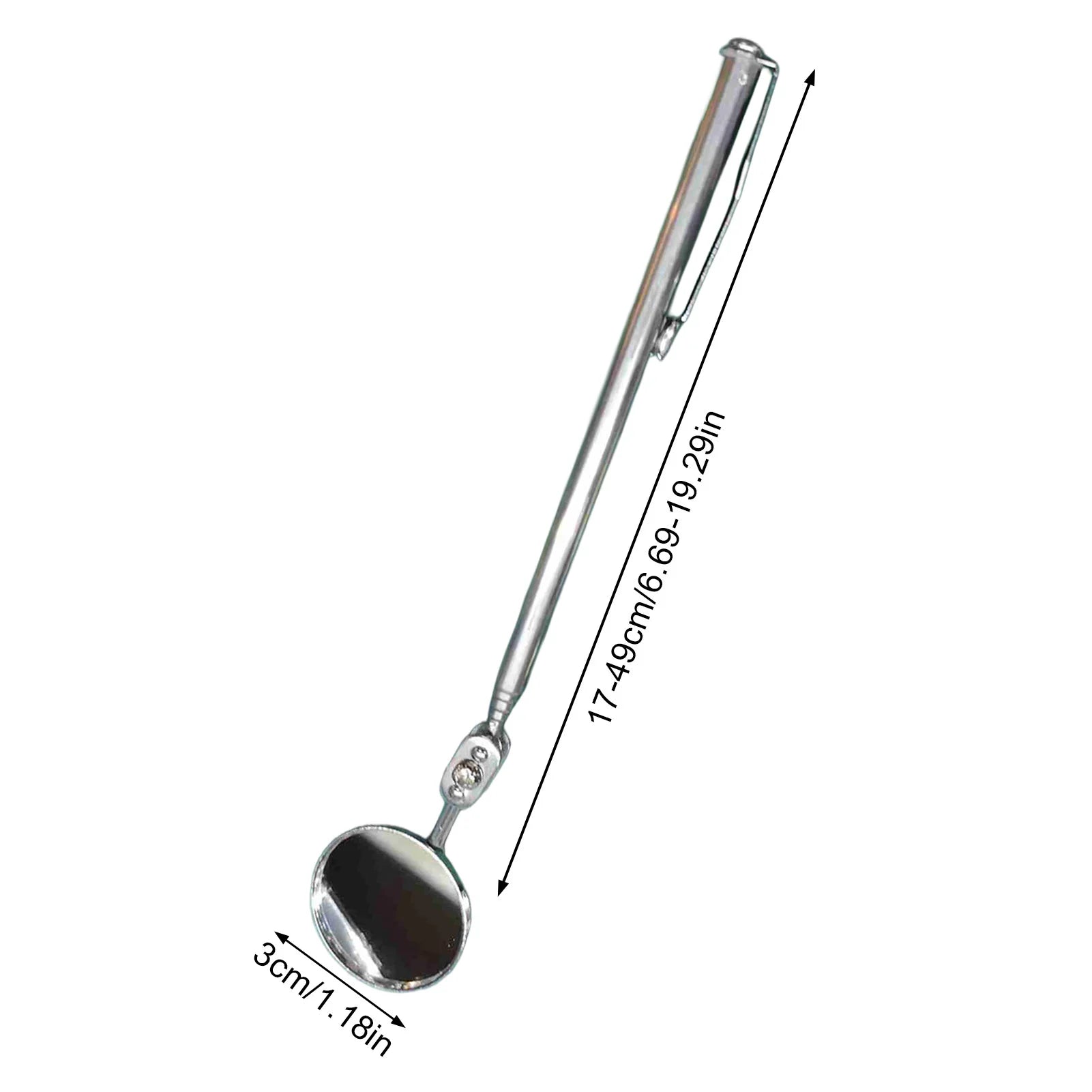 Telescoping Inspection Mirrors Mechanics Tool with Long Handle Adjustable Flexible Telescopic Mirror Mechanic Tools