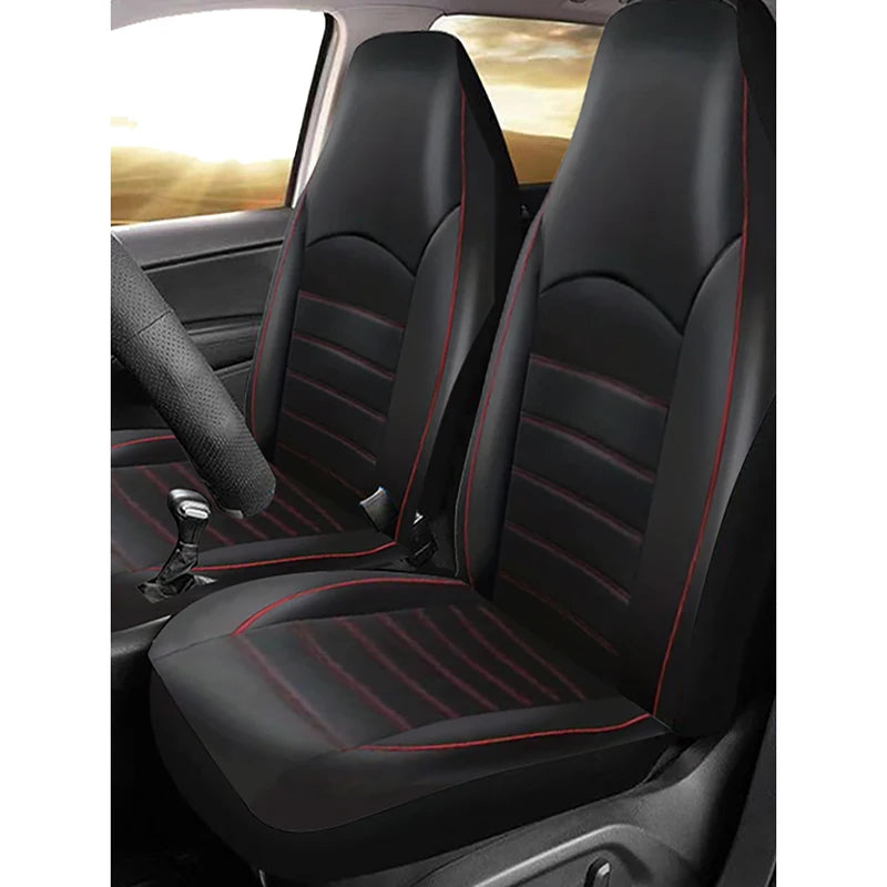 PU Leather Car Seat Covers For Front Seats Car Interior Accessories All-season Auto Seat Covers Fit for Most Cars Universal