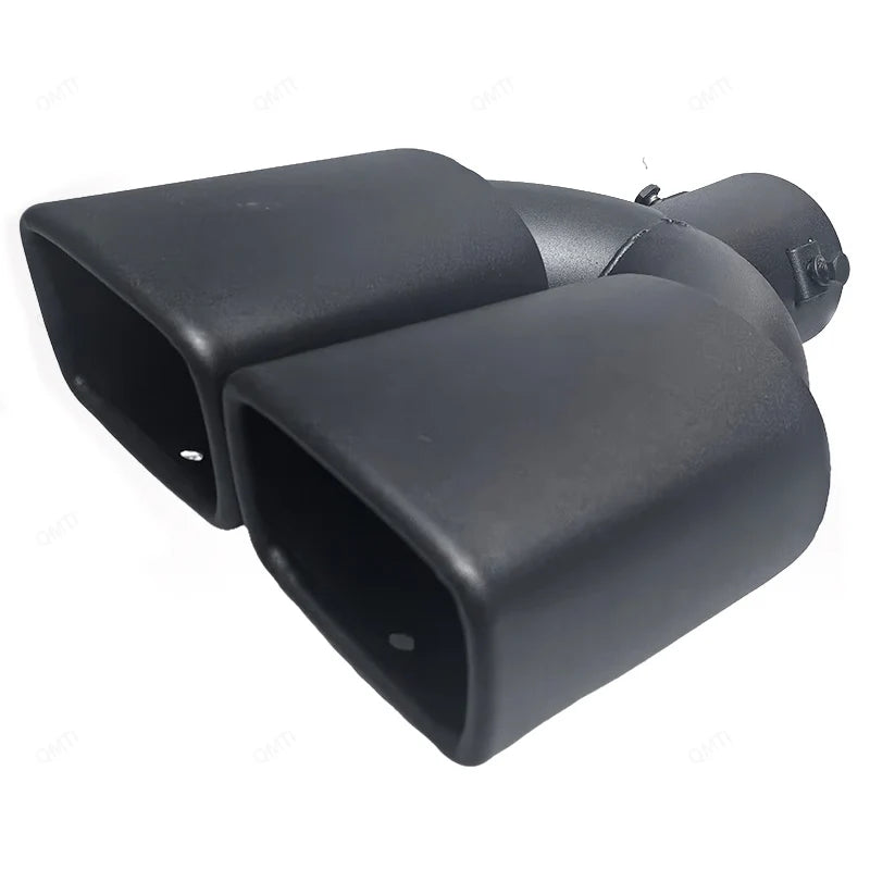 Exhaust Tip Universal Double Outlet Nozzle Rear Muffler Tip Stainless Steel Square Mouth Exhaust Pipe Muffler Car Accessories