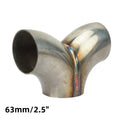 2/2.25/2.5/3.0inch Exhaust Y Shape Connector Joint Pipe Tube Stainless Steel 51/57/70/76mm Exhuast Adapter Coupler Connection