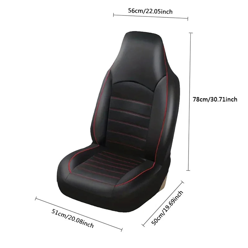 PU Leather Car Seat Covers For Front Seats Car Interior Accessories All-season Auto Seat Covers Fit for Most Cars Universal