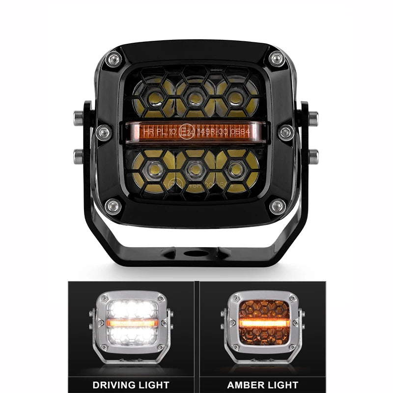 4Inch/5.75Inch Led Work Light Bar Amber DRL Driving Light Spotlight 4x4 Offroad For Motorcycle Car ATV Race Dirt Bike Pickup