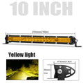 Slim 10'' 20'' LED Light Bar Off Road 4x4 LED Bar 12V 24V Yellow Spot Flood Combo Driving Work Lamp For Jeep Lada Niva ATV SUV