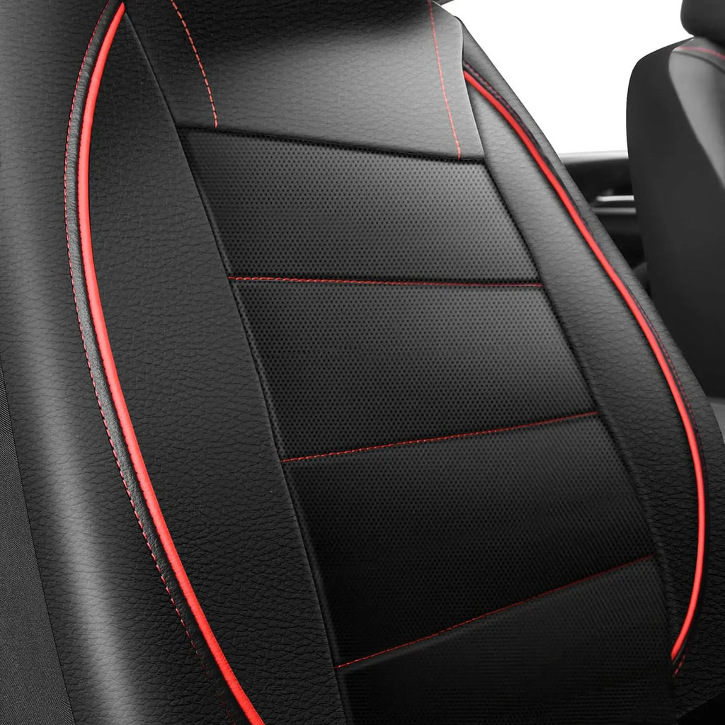 Universal Leather Car Seat Covers Simple Style Breathable  5 Seat Car Seat Cover