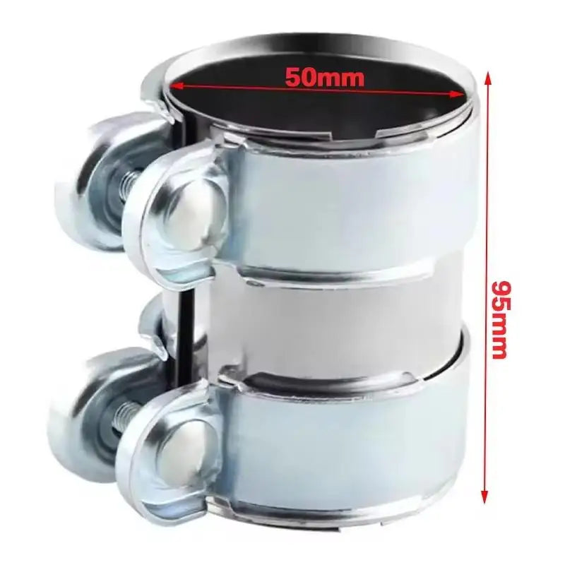 Exhaust Clamp 45mm 50mm 55mm 60mm 65mm 70mm Leak Proof Design for Car Truck SUV Exhaust Pipe Joint