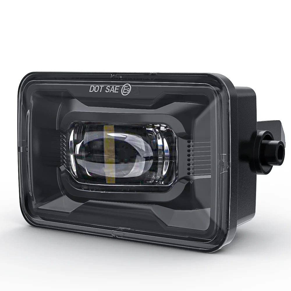 2025 New Waterproof LED Fog Lights with Dual Color DRL Amber Halo for Ford Super Duty 2017 2018