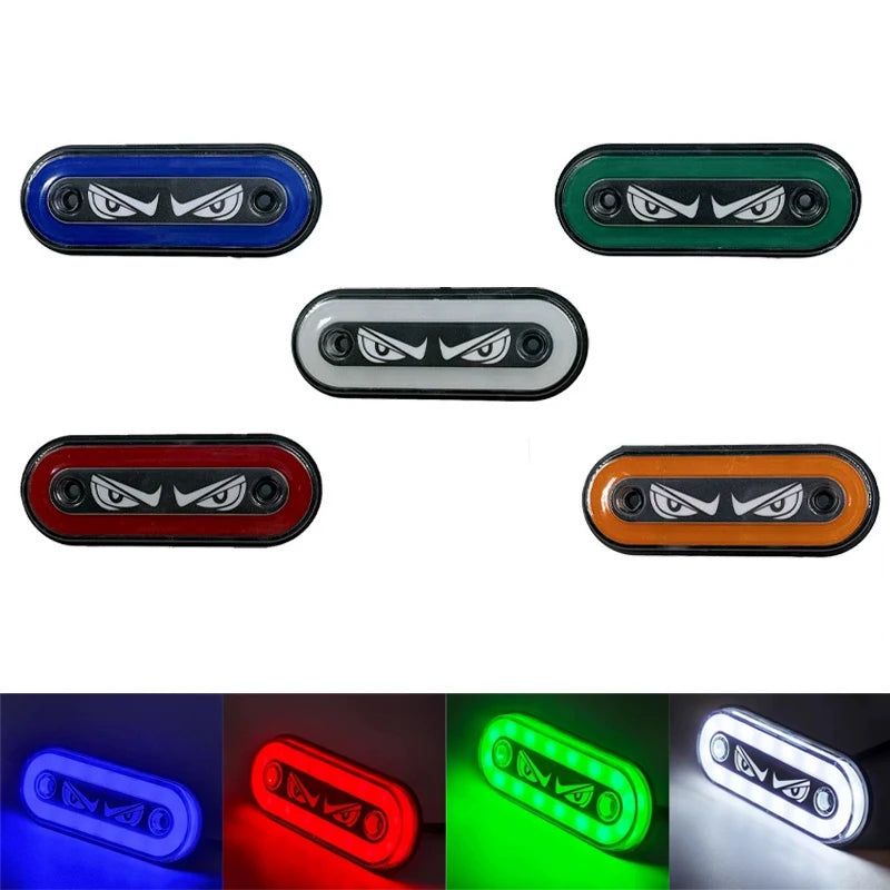 1Pcs High Visibility 12V/24V LED Side Markers Flashing And Constant Light Modes For Trucks Trailers And Motorcycles