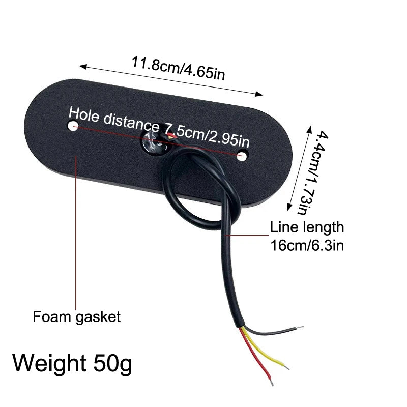 1Pcs High Visibility 12V/24V LED Side Markers Flashing And Constant Light Modes For Trucks Trailers And Motorcycles