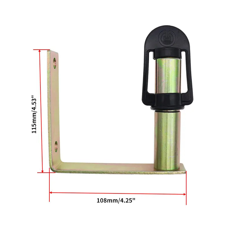 Amber Warning Light Bracket Light Accessories Rotating Flashing Metal Beacon Mount Bracket Flexible Stem DIN Pole Mounting Light