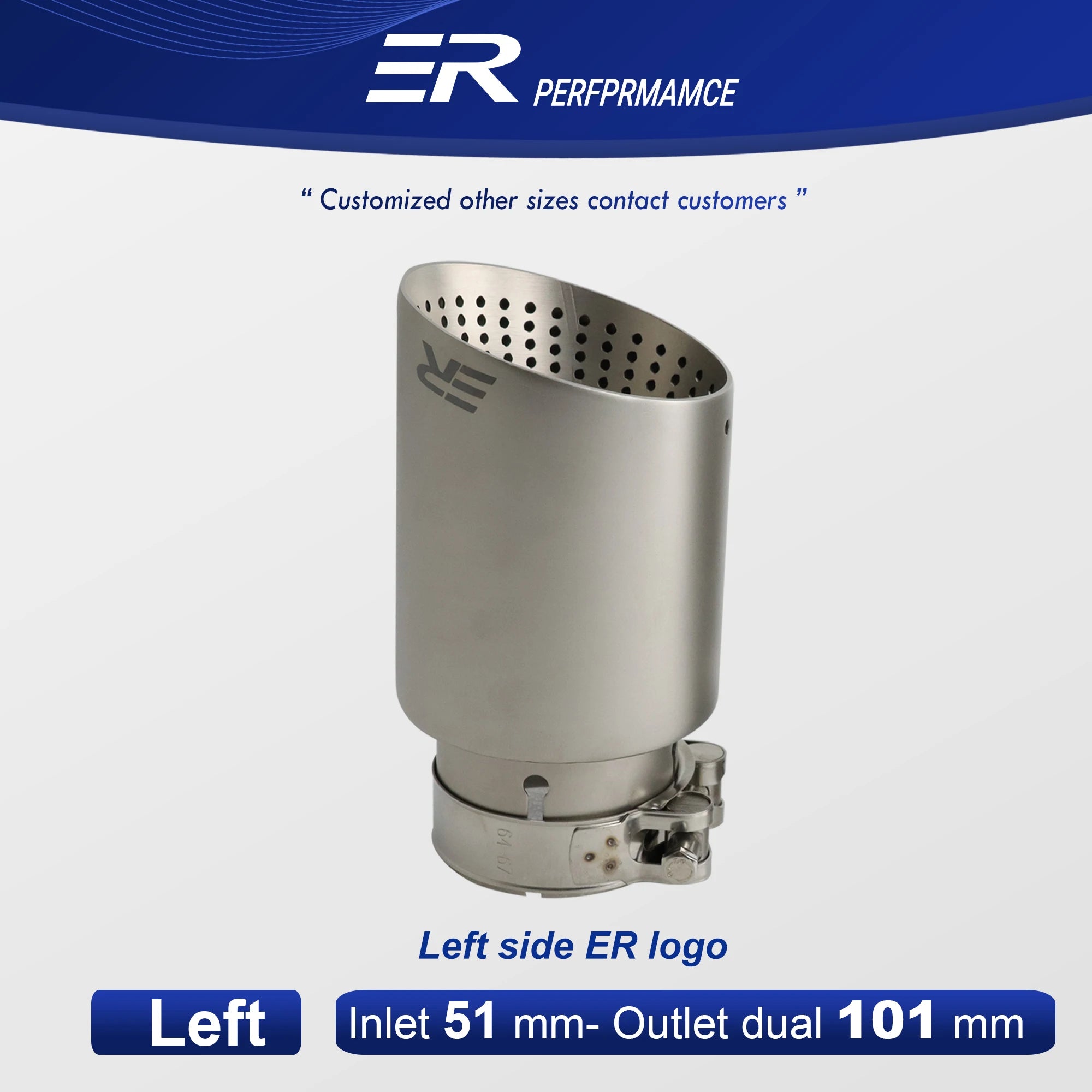 Exhaust Racing Exhaust Tip titanium alloy Stainless Steel Car Muffler tailpipe Decoration  nozzles muffler pipe