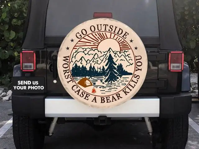 Foruidea General Motors Spare Tire Cover Tire Storage Bag Wheel Tire Dust COVER CAR Tire Suitable For Ordinary Cars Trailer Off