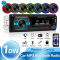 Hippcron Car Radio 1Din Stereo Player Digital Bluetooth Car MP3 Player Color FM AUX Radio Stereo Audio Music USB TF with In Dash