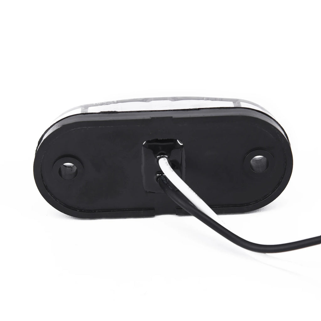 2Pcs 12V / 24V LED Side Marker Lights Car External Lights Warning Tail Light Auto Trailer Truck Lorry Lamps White Color