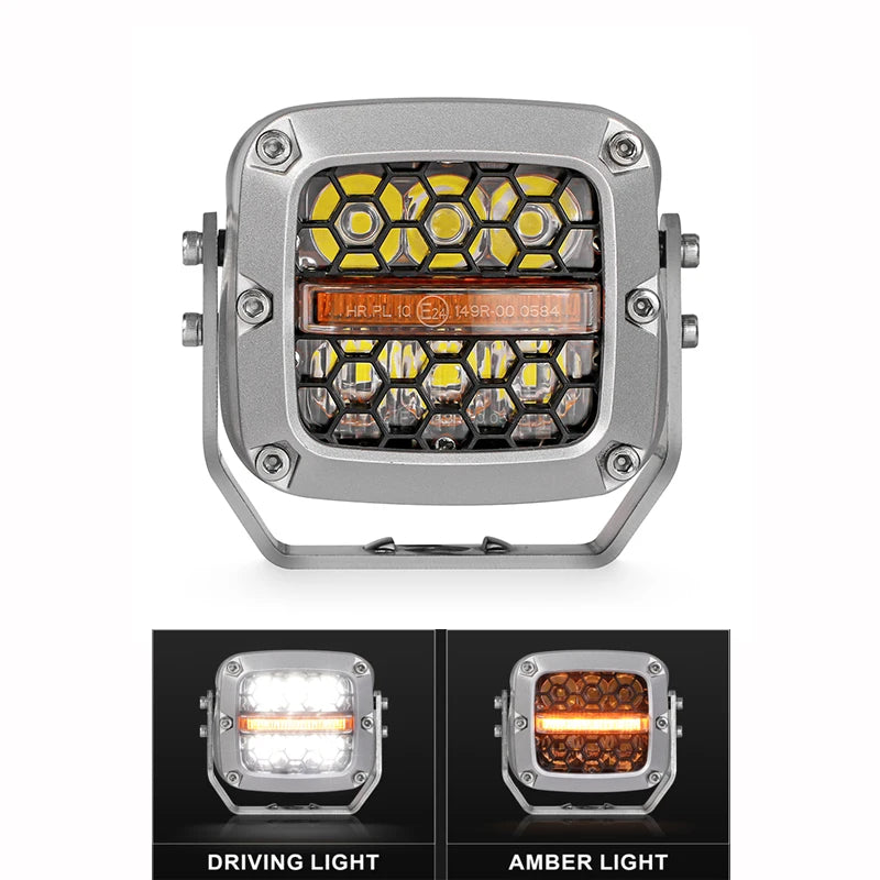 4Inch/5.75Inch Led Work Light Bar Amber DRL Driving Light Spotlight 4x4 Offroad For Motorcycle Car ATV Race Dirt Bike Pickup