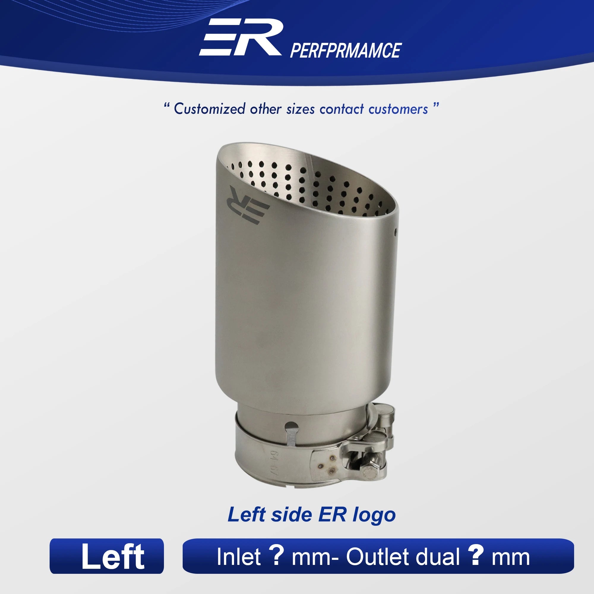 Exhaust Racing Exhaust Tip titanium alloy Stainless Steel Car Muffler tailpipe Decoration  nozzles muffler pipe