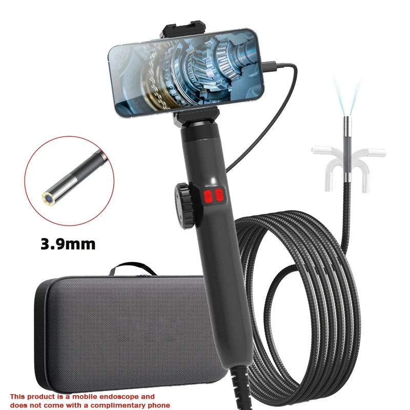 5Inch Borescope, 3.9/6.0mm Camera, HD 1080P with LED Illumination for Automotive Repair, Plumbing Inspection Can Zoom
