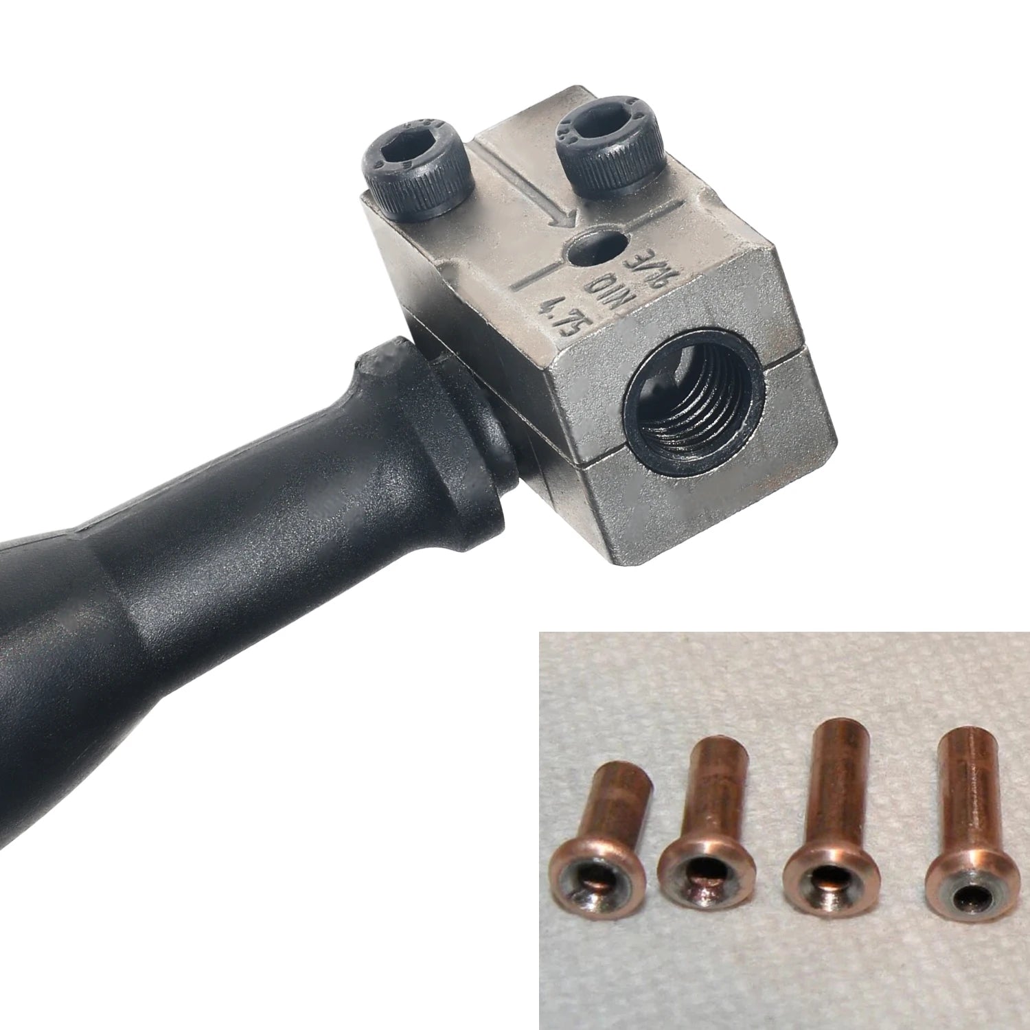 3/16in Double Flaring Tool Metal Handheld Brake Line Double Tool for Motorcycle Automotive Truck Brake Line Flaring Tool