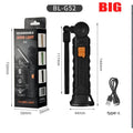 Rechargeable LED Flashlight Work Light with Magnet & Hook, Waterproof for Job Site Security Night Work Outdoor Camping Emergency