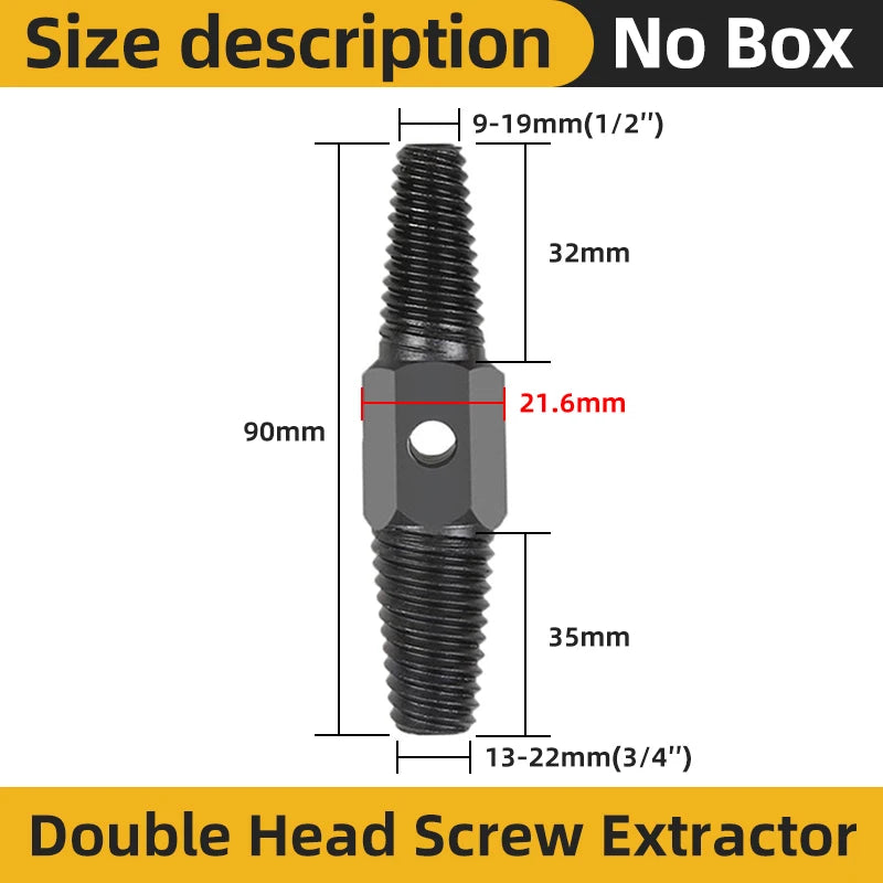 TOOLEYE 5/6Pcs Screw Extractor Drill Bit Set Damaged Screws Remover Extractor Woodworking Tools Broken Bolt Water Pipe Extractor