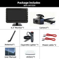 Wireless 4.3 Inch Car Parking Monitor AHD1080P IR Reverse Backup Camera for Vehitle Pickups/RV/Trailer/Camper Car Easy Install