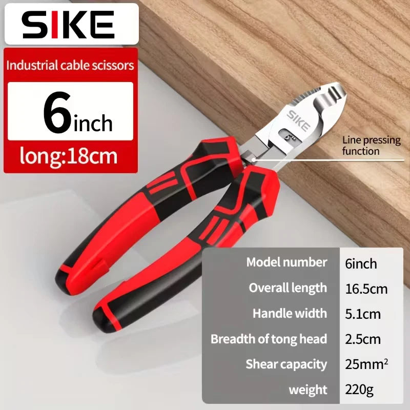 Cable cutters, electrician's pliers, wire strippers, crimping pliers, cable scissors, multi-purpose hand tools