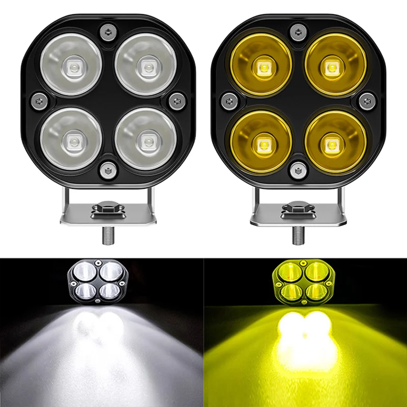 3 Inch Led Work Spotlights 12V 24V Pod Lights Headlights for Motorcycles Flood Led Bar Fog Lights for Car Truck 4x4 Off Road ATV