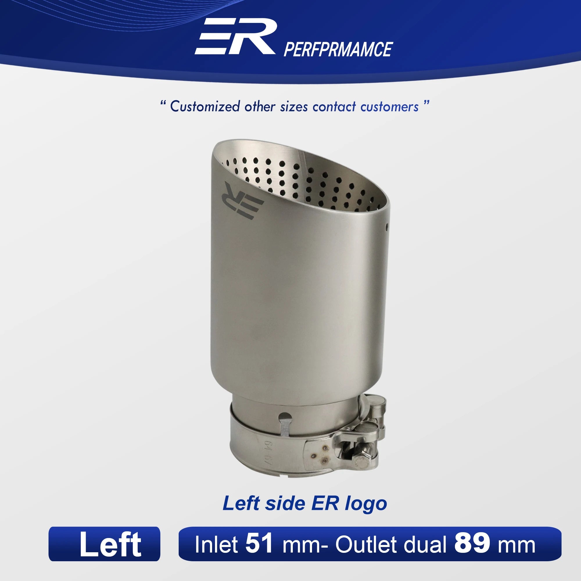 Exhaust Racing Exhaust Tip titanium alloy Stainless Steel Car Muffler tailpipe Decoration  nozzles muffler pipe