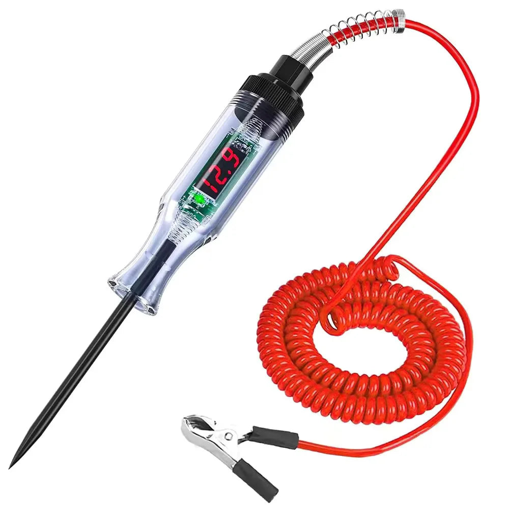 Car Truck Voltage Circuit Tester Auto 6V 24V Tools Car Diagnostic Probe Test Pen Light Bulb Electric Measuring Pen Tools