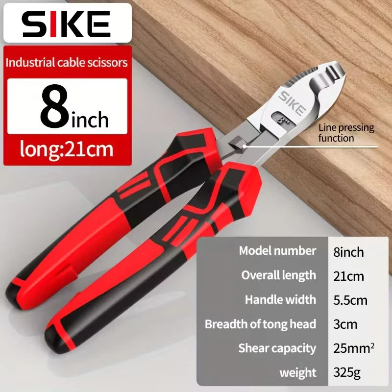 Cable cutters, electrician's pliers, wire strippers, crimping pliers, cable scissors, multi-purpose hand tools