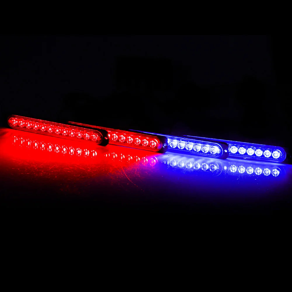 4pcs Strobe led kit 4 in 1 Wireless Control Car Led Strobe Warning Signal Light Grille Flashing Lightbar Beacon Traffic Lamp 12V