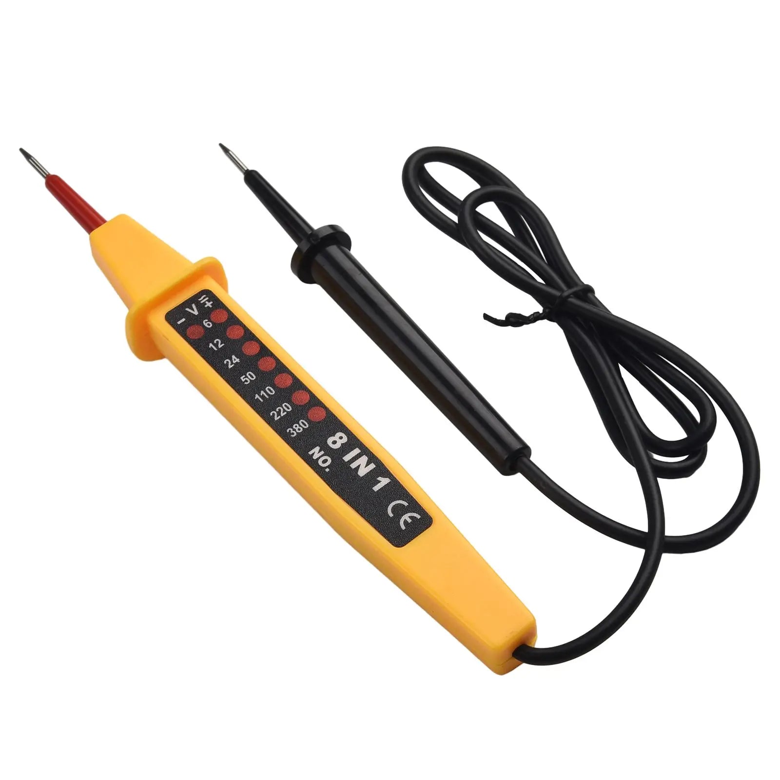 8-In-1 Tester Voltage AC DC 6-500V Auto Electrical Pen Circuit Detector Tester For Home Wiring Inspection Electrical Appliances