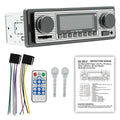 Bluetooth Car Radio Vintage Dual Knob MP3 Player FM Tuner Stereo USB AUX Classic Car Retro Audio Receiver Speaker Accessories
