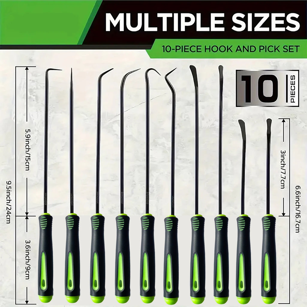 10Pcs Hook and Pick Tool, Pick Tool Set for Car Auto Oil Seal/O-Ring Seal Gasket Pick Hooks Puller Remover