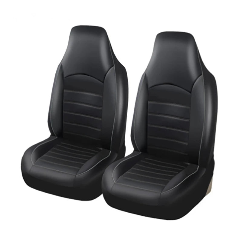 PU Leather Car Seat Covers For Front Seats Car Interior Accessories All-season Auto Seat Covers Fit for Most Cars Universal