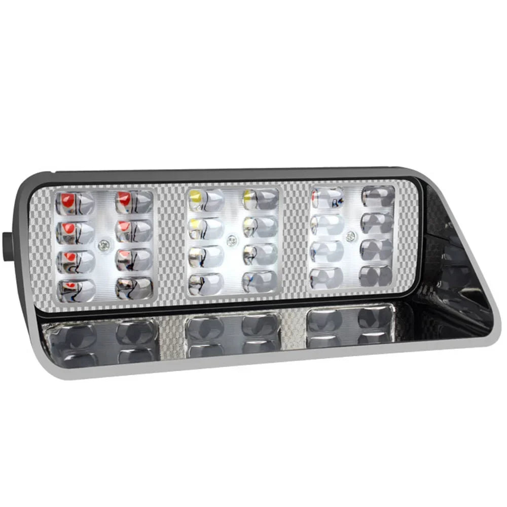 24 LED 12V Strobe Signal Emergency Windshield Warning Beacon Lights Auto Car Accessories Red Blue White Car Strobe Light