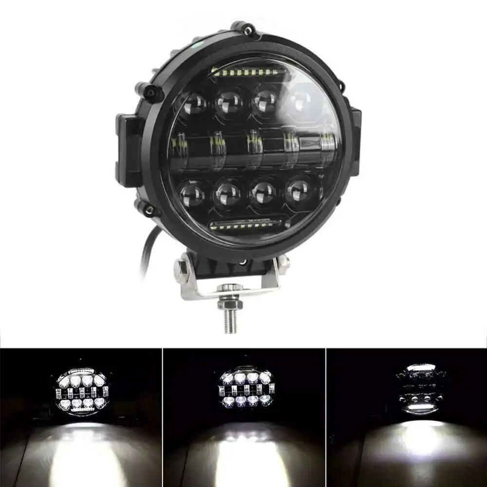 7 Inch 150W Round Spot Pods Light Bar High/Low Beam DRL Led Work Driving Lamp For Truck Jeep Off Road SUV UTV ATV Fog LED