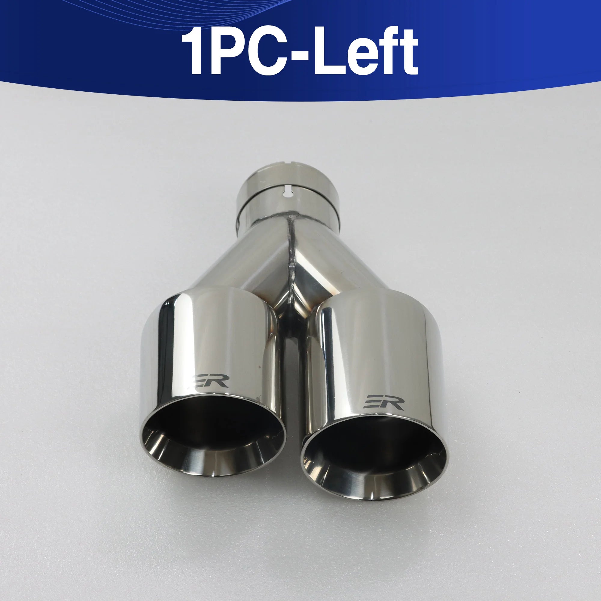 Exhaust Racing Car modify Exhaust Tips double Exit Exhaust Pipe Nozzle Decoration two-tier Stainless tail Pipes Muffler