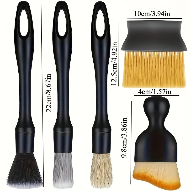 12pcs Car Detailing Brush Set Car Interior Detailing Brushes Auto Ultra Soft Brush Wheel Brush Car Cleaning Products