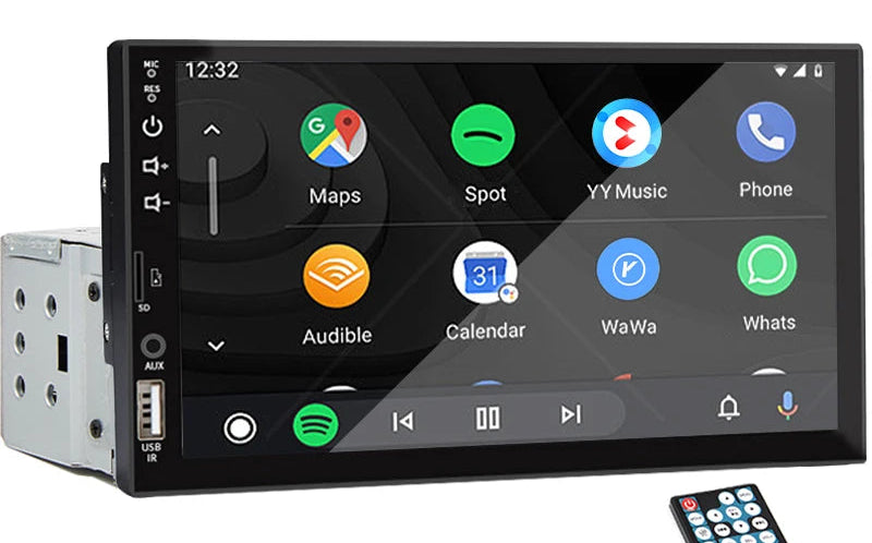7“ Car Radio 1 Din Carplay Android Auto Multimedia Player HD Touch Screen FM AUX Input Bluetooth MirrorLink Universal Autoradio