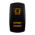 12V ROTARY BEACON Rocker Switch SPST 5PIN ON OFF Dual LED Light For Car Marine Boat Auto Truck Car Accessories Waterproof IP68