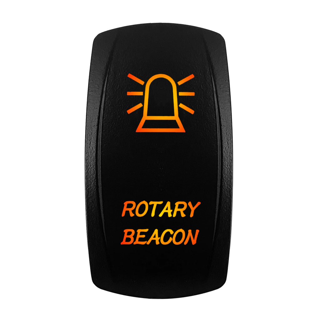 12V ROTARY BEACON Rocker Switch SPST 5PIN ON OFF Dual LED Light For Car Marine Boat Auto Truck Car Accessories Waterproof IP68
