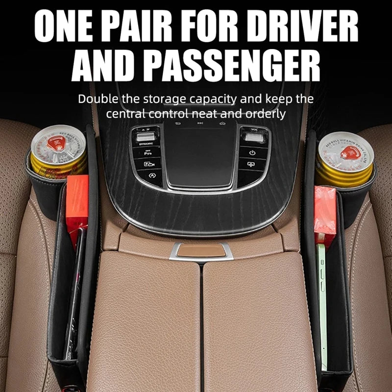 Car Seat Gap Organizer Storage Box Pocket Universal Wallet Keys Card Cup Phone Holder Auto Interior Accessories