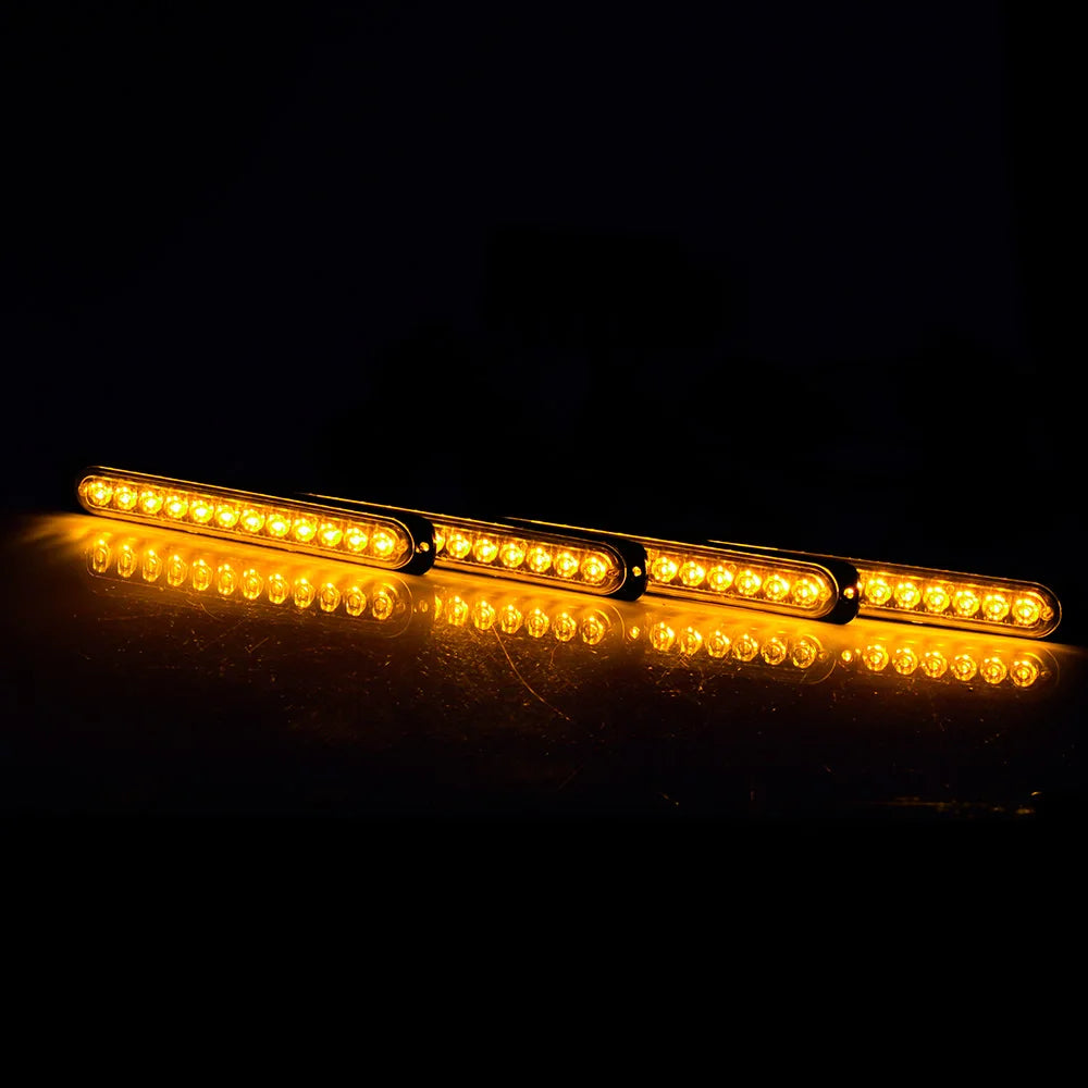 4pcs Strobe led kit 4 in 1 Wireless Control Car Led Strobe Warning Signal Light Grille Flashing Lightbar Beacon Traffic Lamp 12V