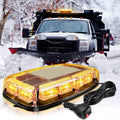 48LED Magnetic Rotating Flash Beacon Strobe Warning Light Roof Top Emergency Signal Lamps Car Flashing Lights Amber White