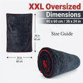 1 PCS XXL Extra Large Microfiber Car Drying Towel - Water Absorption Designed Suitable for Cars Trucks - Gray Fine Plush Cloth